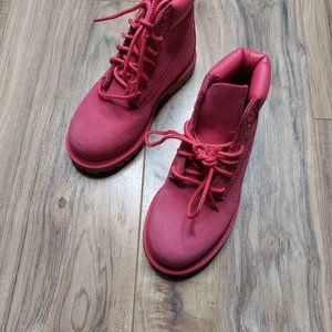 Girls sz 10 Pink Timberlands